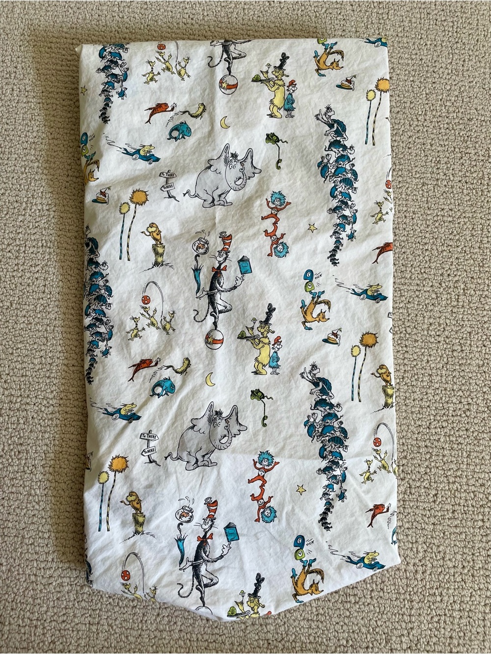 Pottery Barn Kids: Dr. Seuss Organic Cotton Fitted-Crib Sheet